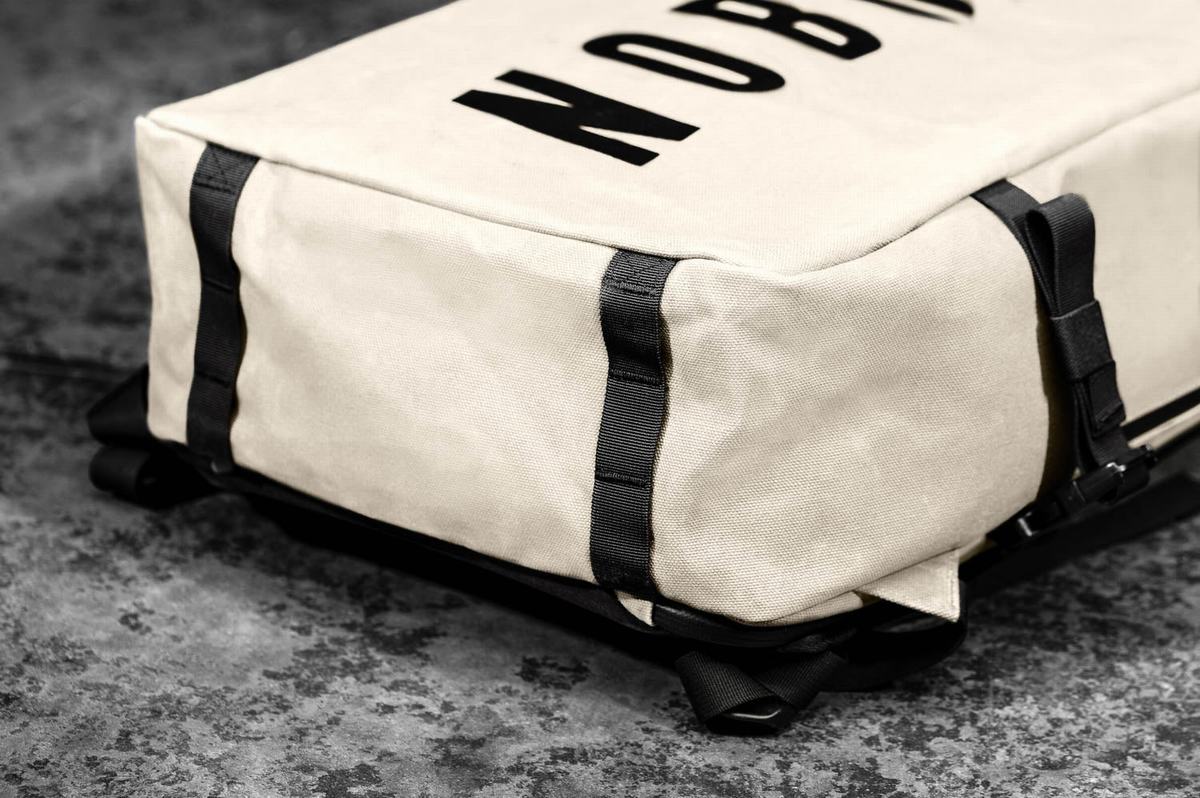 Nobull Waxed Canvas Women's Duffleback White | Australia (CY7829)